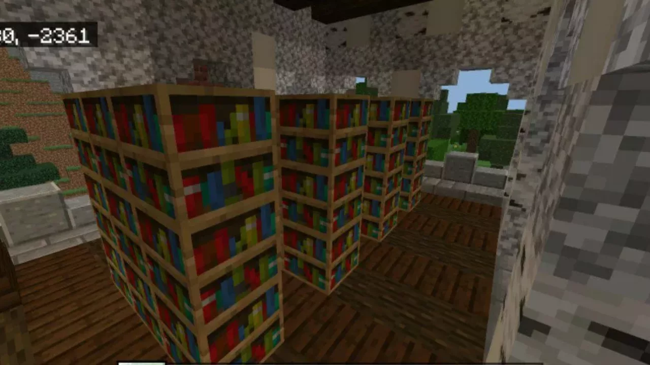Library from Fantasy Castle Map for Minecraft PE