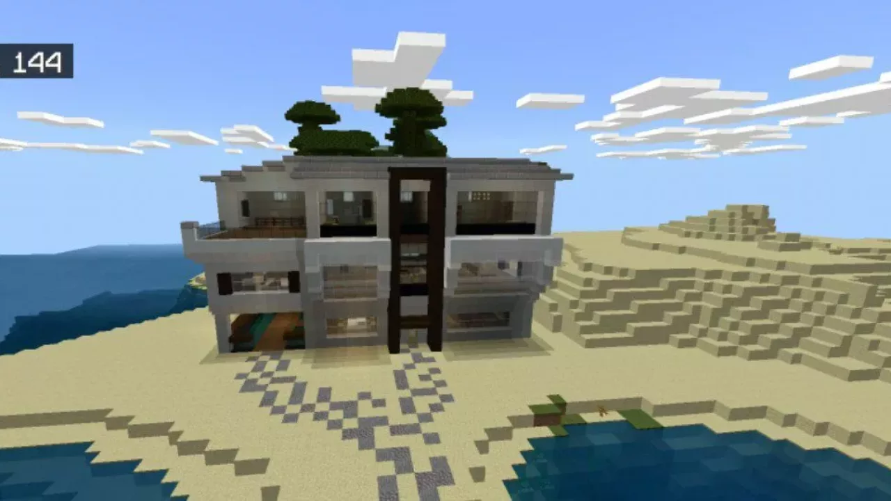 Mansion from Survival River Houses Map for Minecraft PE
