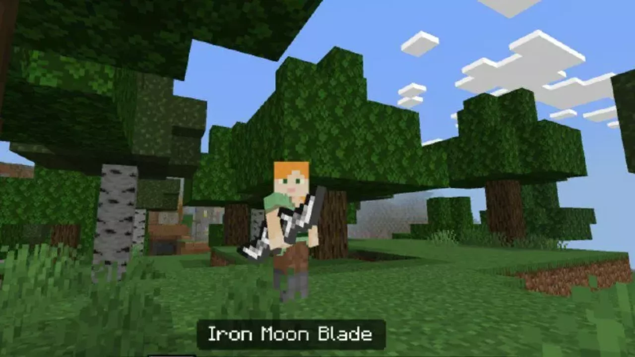 Moon Blade from Iron Sword Mod for Minecraft PE