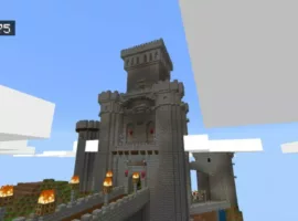 Mountain Castle Map for Minecraft PE