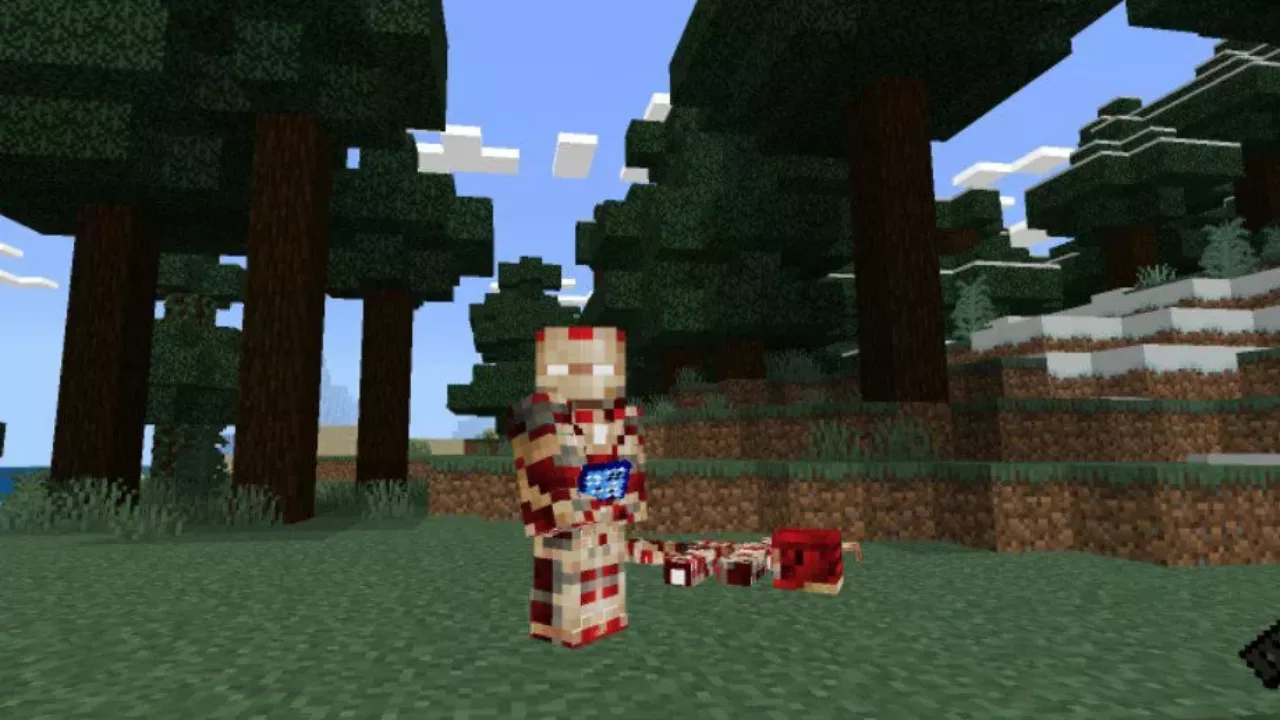 New Armor from Iron Man Mod for Minecraft PE