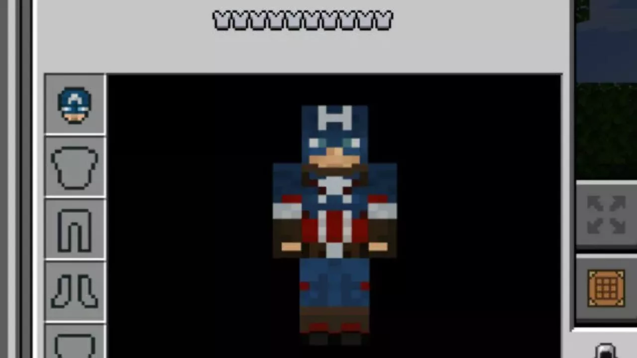 New Look from Captain America Mod for Minecraft PE