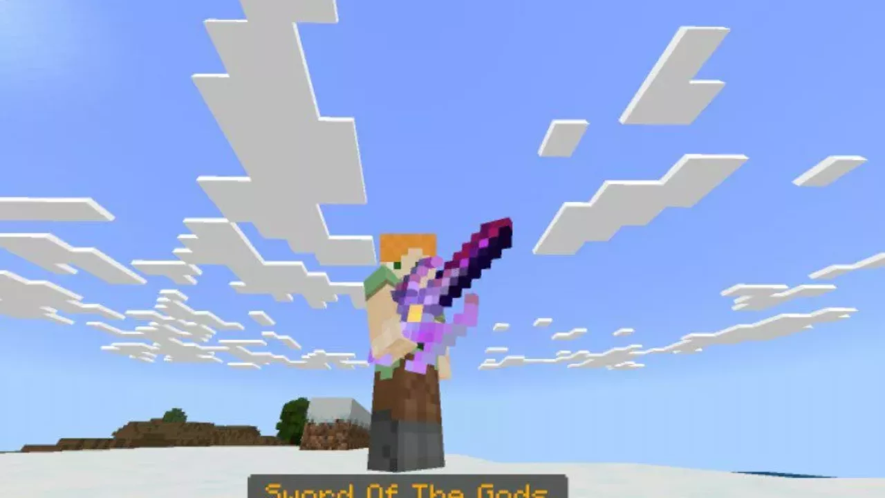 New Weapon from God Sword Mod for Minecraft PE