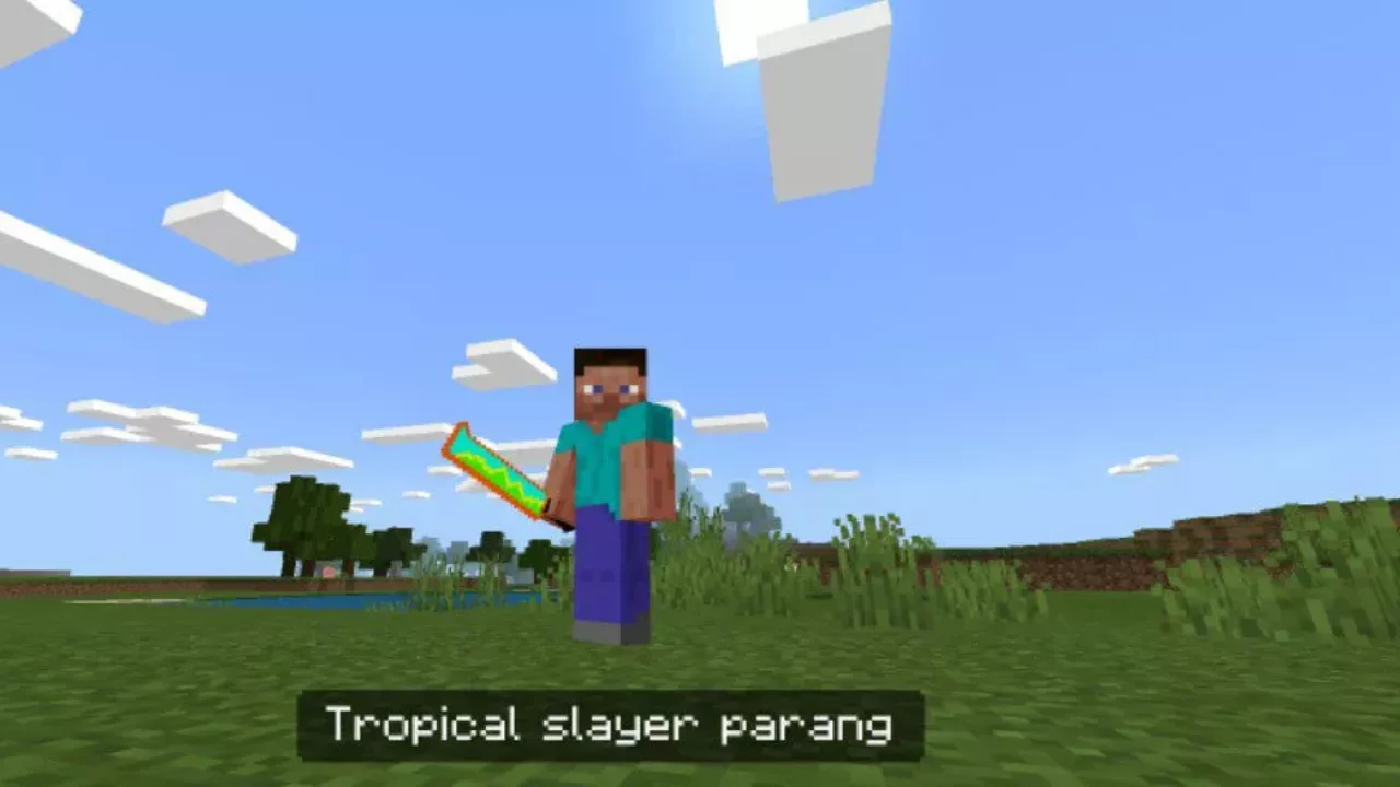 Tropical Slayer from Melee Weapon Mod fpr Minecraft PE
