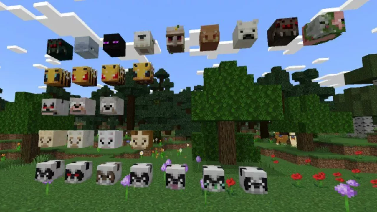 Passive from Mob Heads Mod for Minecraft PE