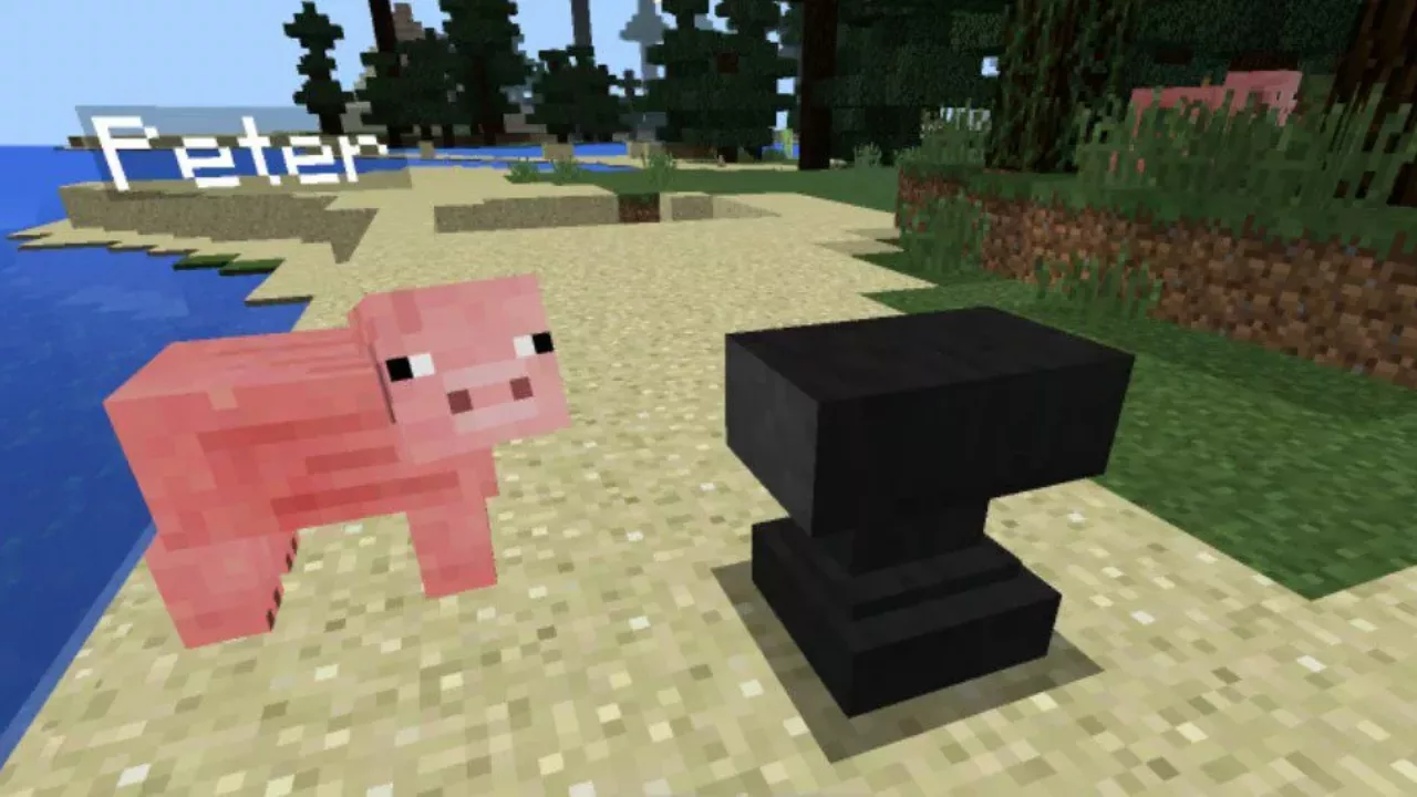Pig from Mob Names Mod for Minecraft PE
