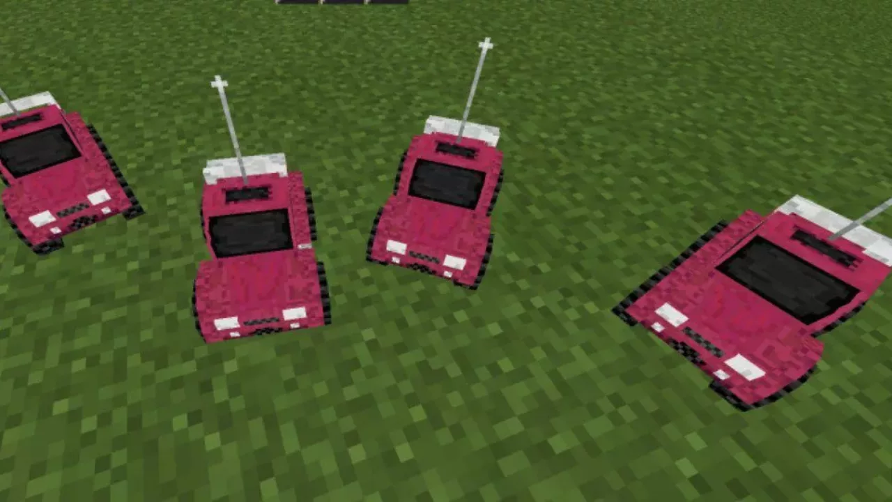 Pink from RC Cars Mod for Minecraft PE