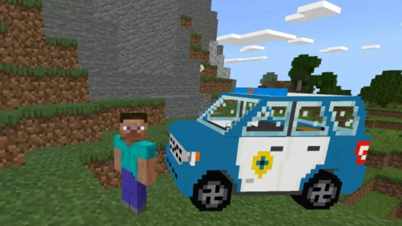 Police from Ford Escape Mod for Minecraft PE
