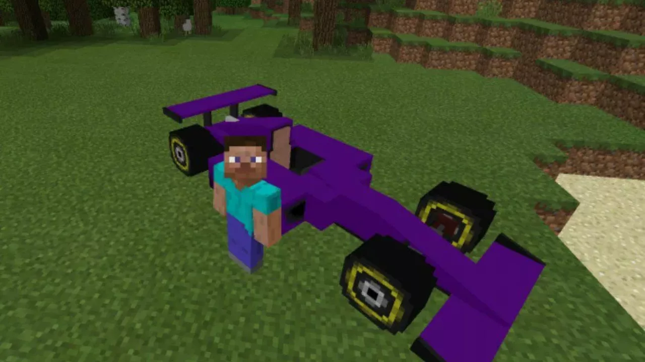 Purple from Sport Car Mod for Minecraft PE