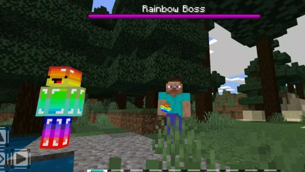Rainbow Boss from Sword Names Mod for Minecraft PE
