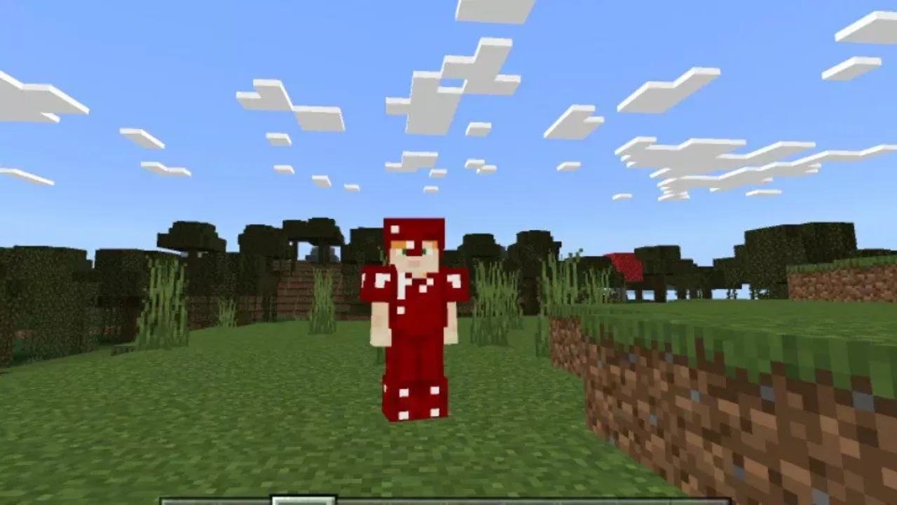 Ruby Armor from Human Mod for Minecraft PE