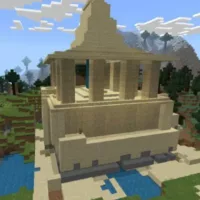 Sand Castle Map for Minecraft PE