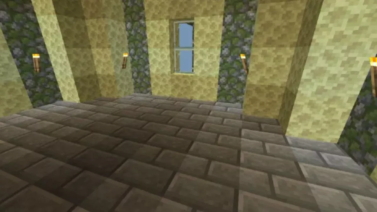 Second Floor from Floating Castle Map for Minecraft PE
