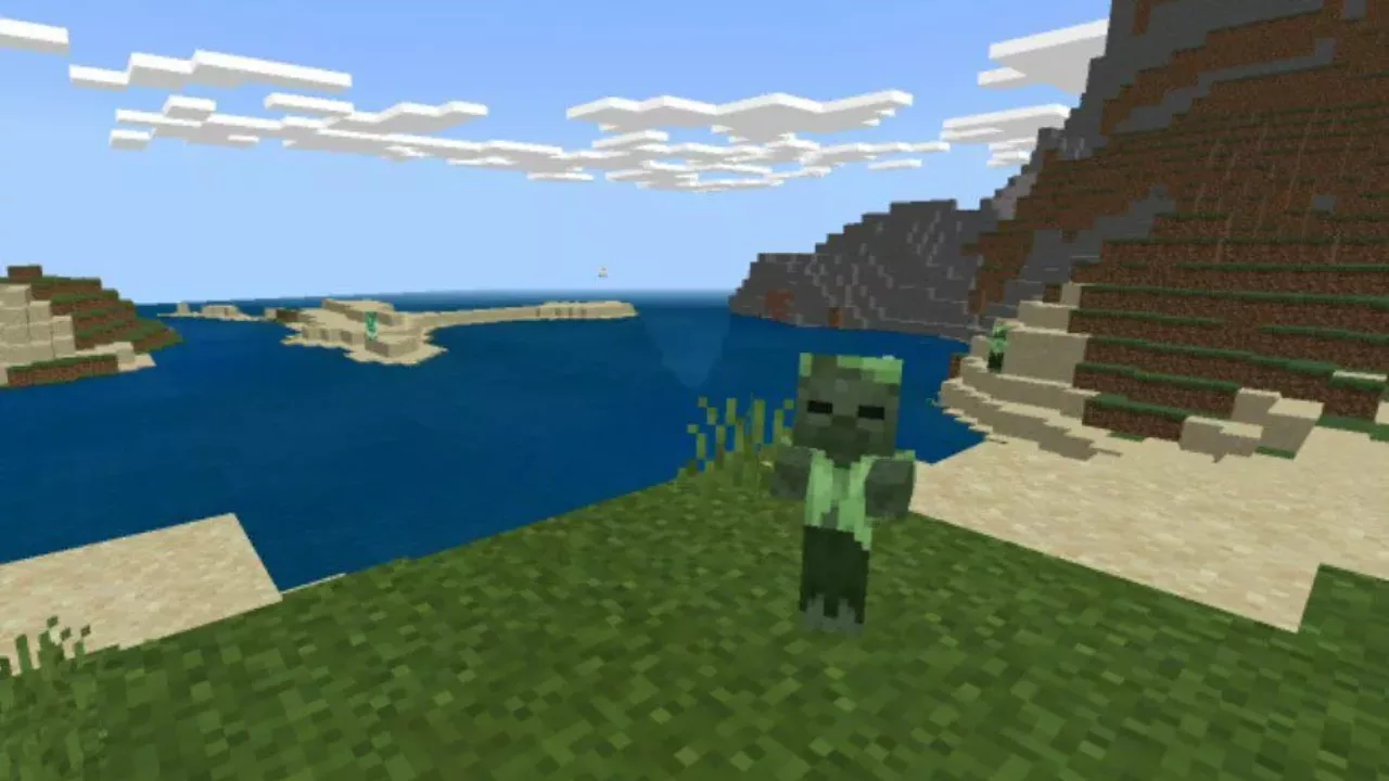 Small Zombie from Zombie Toy Mod for Minecraft PE