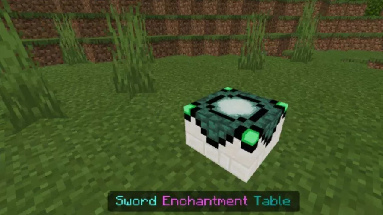 Table from Swords Enchantments Mod for Minecraft PE