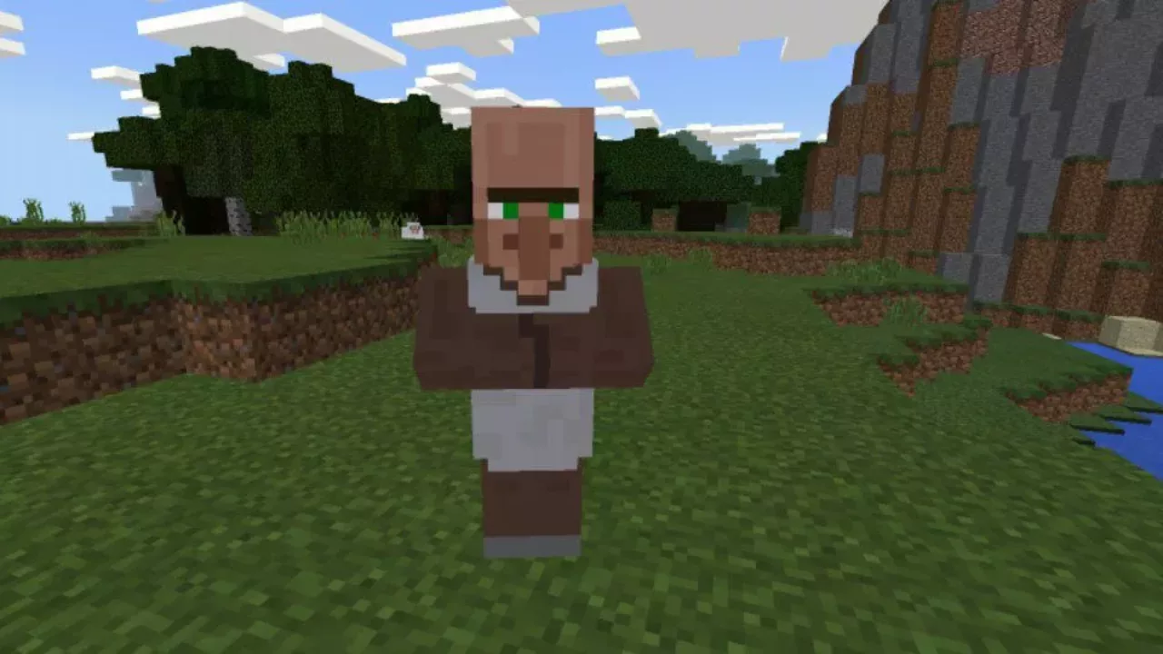 Talking Villagers from Mob Talker Mod for Minecraft PE
