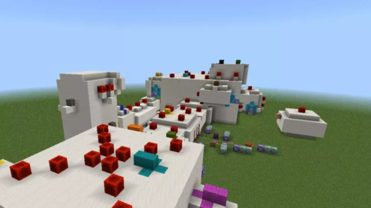 Top View from Co-Op Horror Maps for Minecraft PE