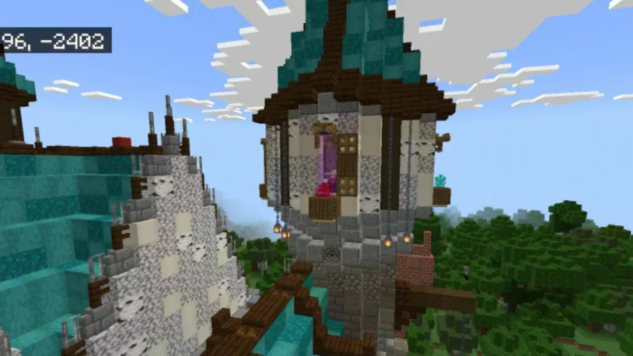Tower from Fantasy Castle Map for Minecraft PE