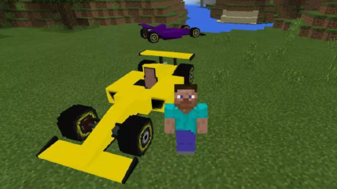 Yellow from Sport Car Mod for Minecraft PE