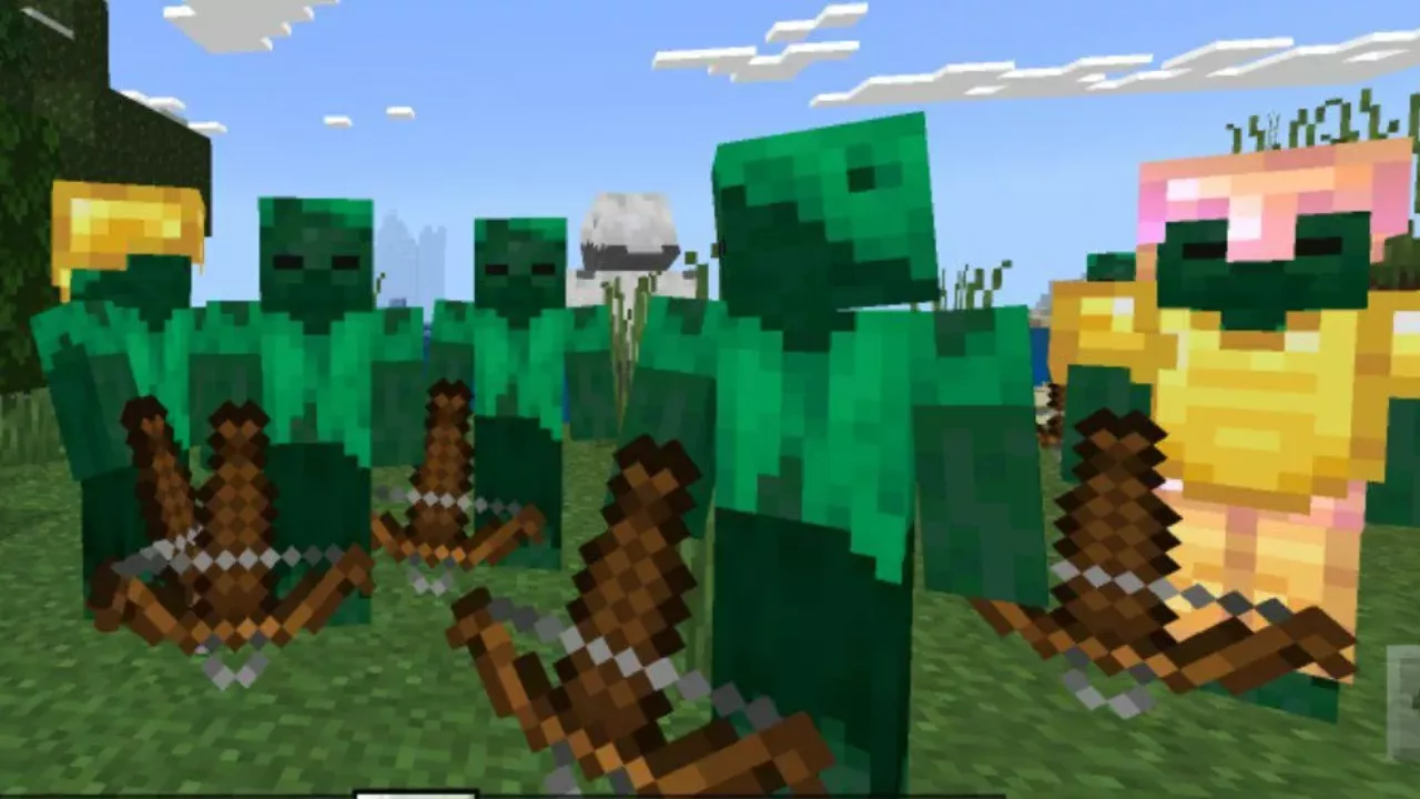 Archers from Baby Zombie Mod for Minecraft PE
