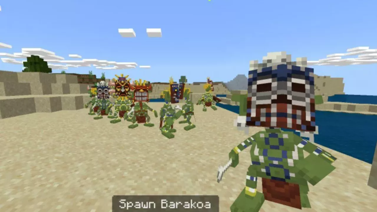 Barakoa from Glare Mob Mod for Minecraft PE