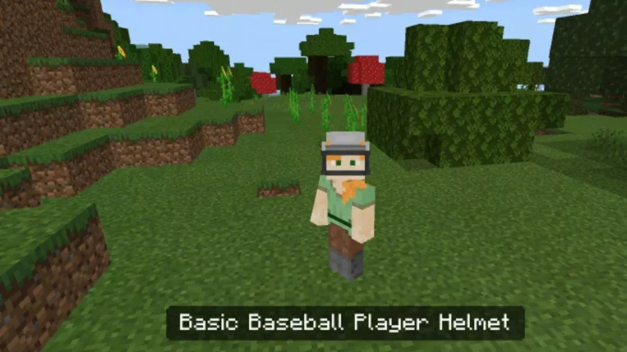 BAseball Helmet from Mob Cap Mod for Minecraft PE