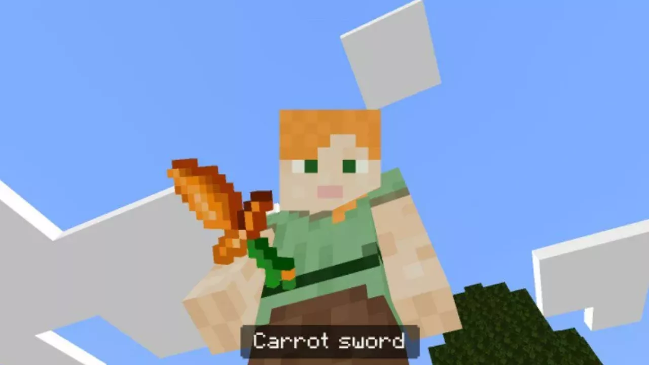 Carrot from Sword Cake Mod for Minecraft PE