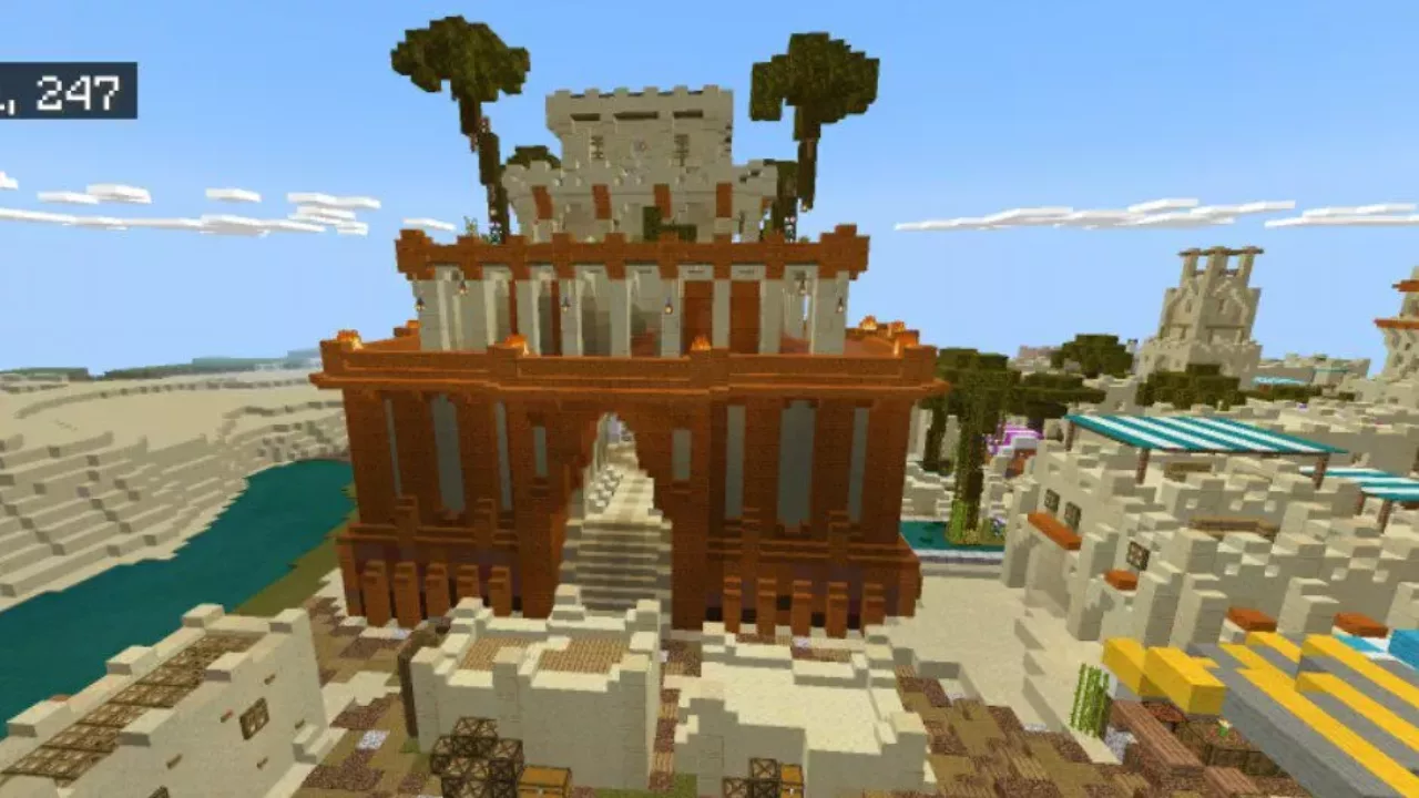 Castle from Desert Village Map for Minecraft PE