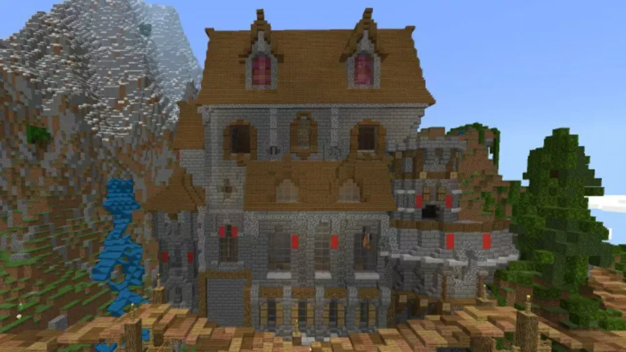 Castle from Fairy Village Map for Minecraft PE