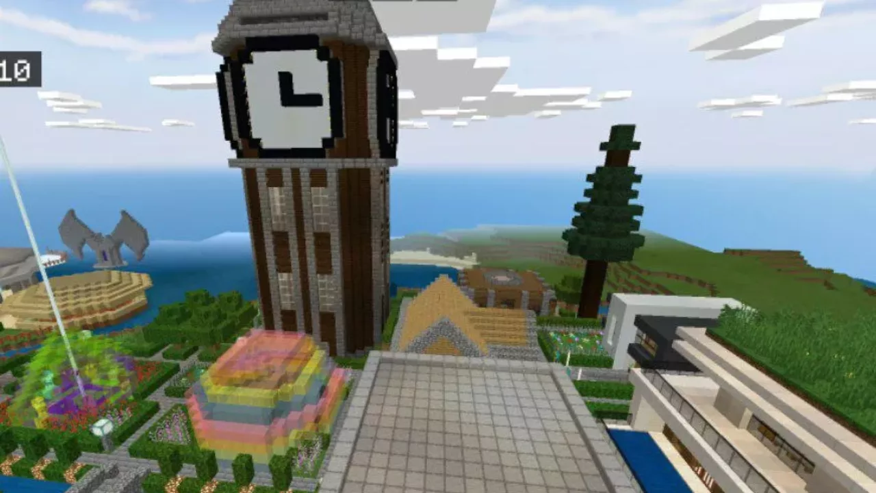 Clocks from Abandoned Village Map for Minecraft PE