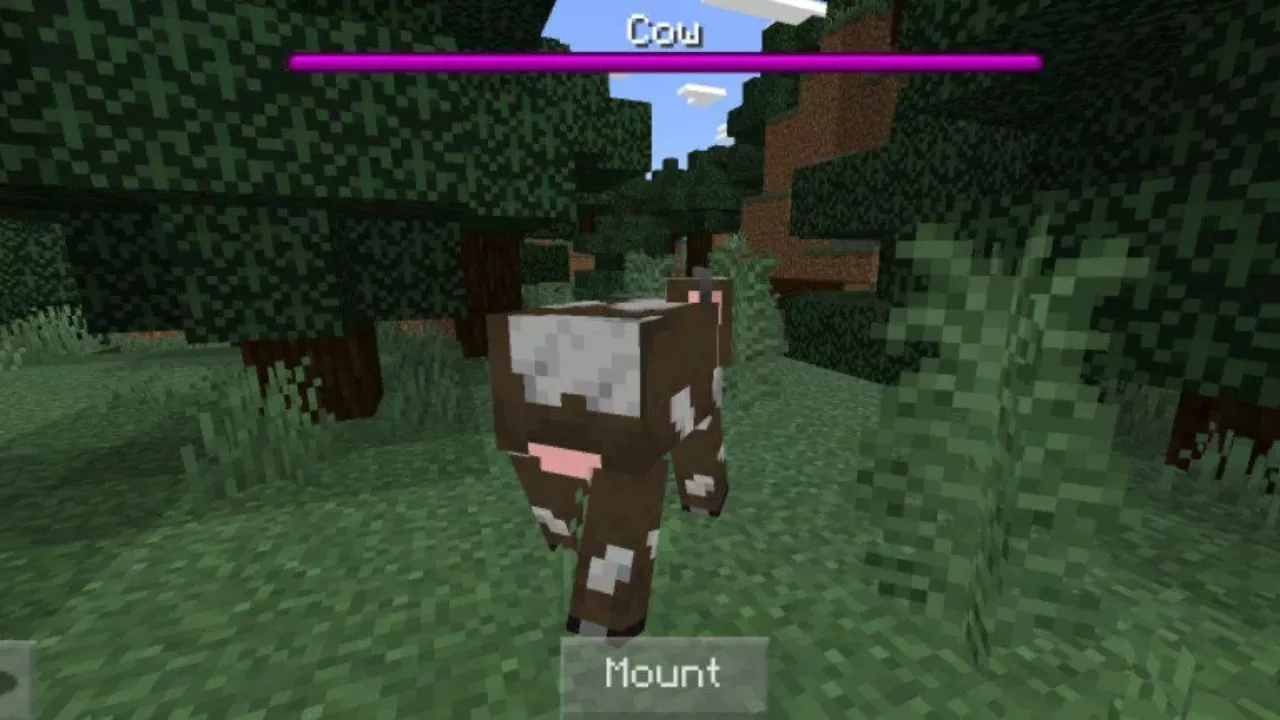 Cow from Mob Health Mod for Minecraft PE