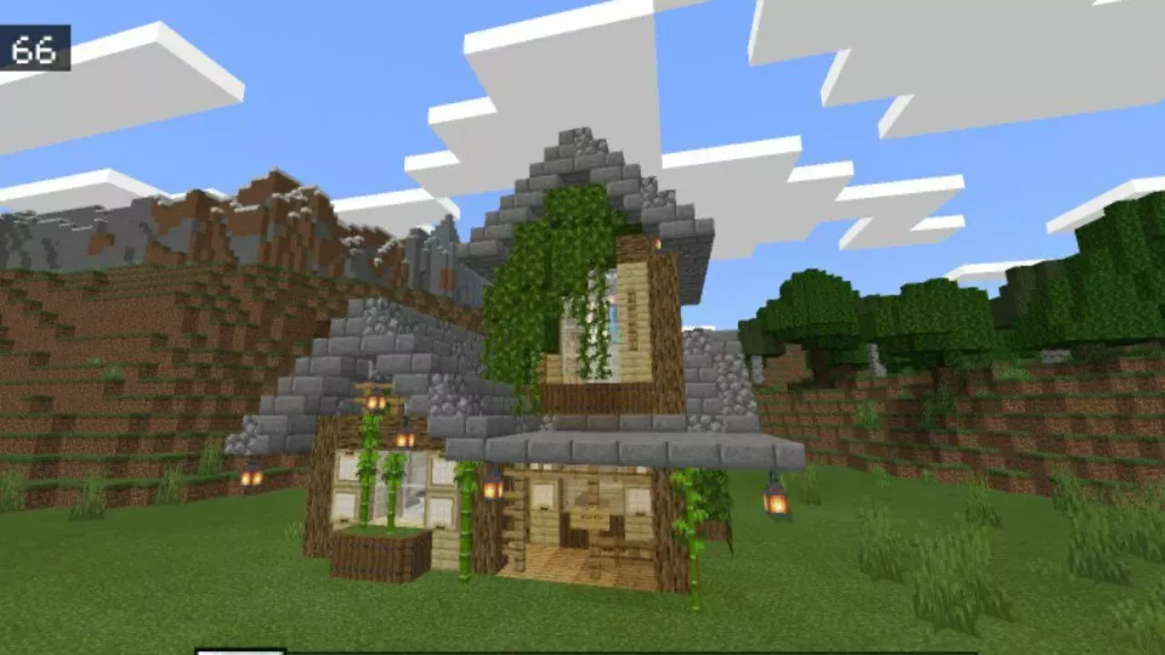 Cozy House from Village House Designs Map for Minecraft PE