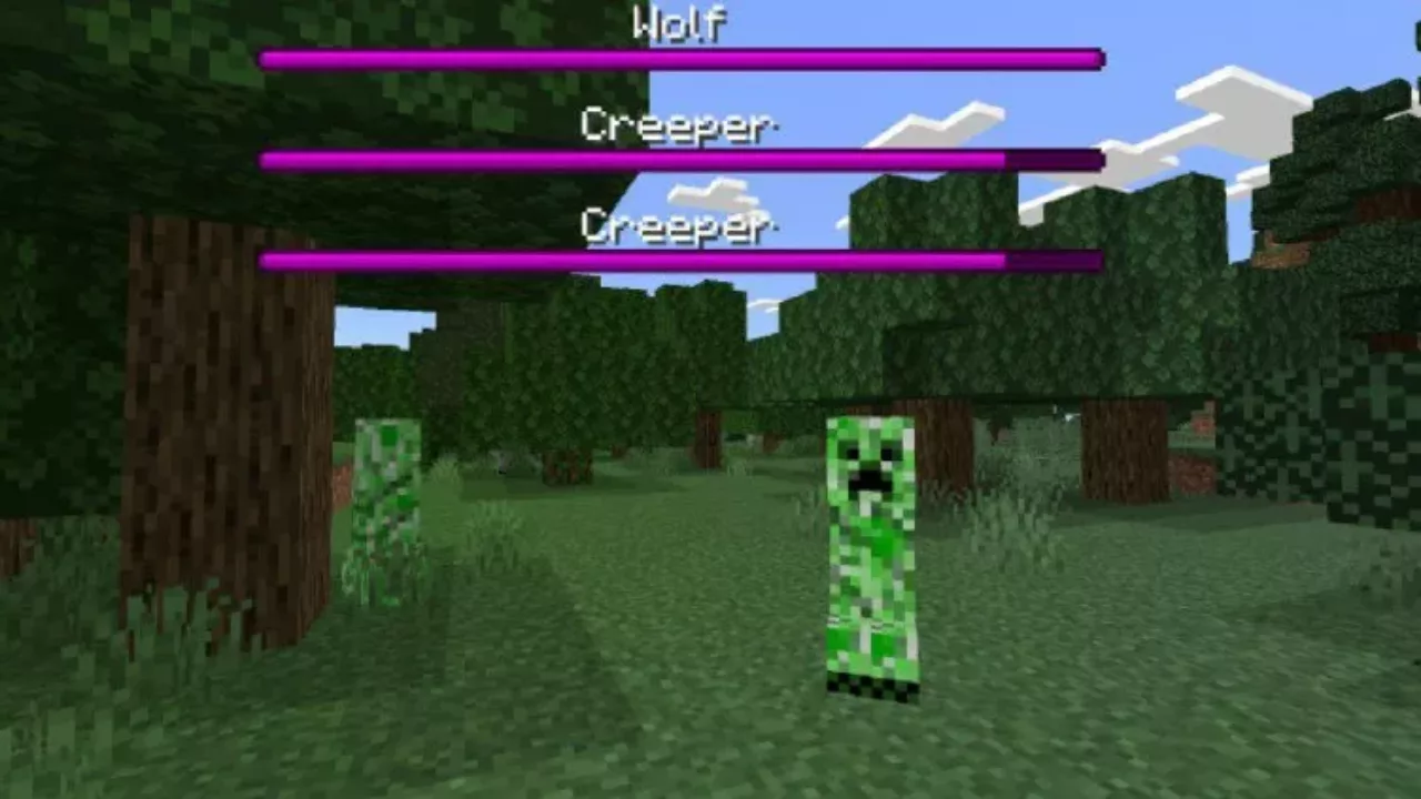 Creeper from Mob Health Mod for Minecraft PE