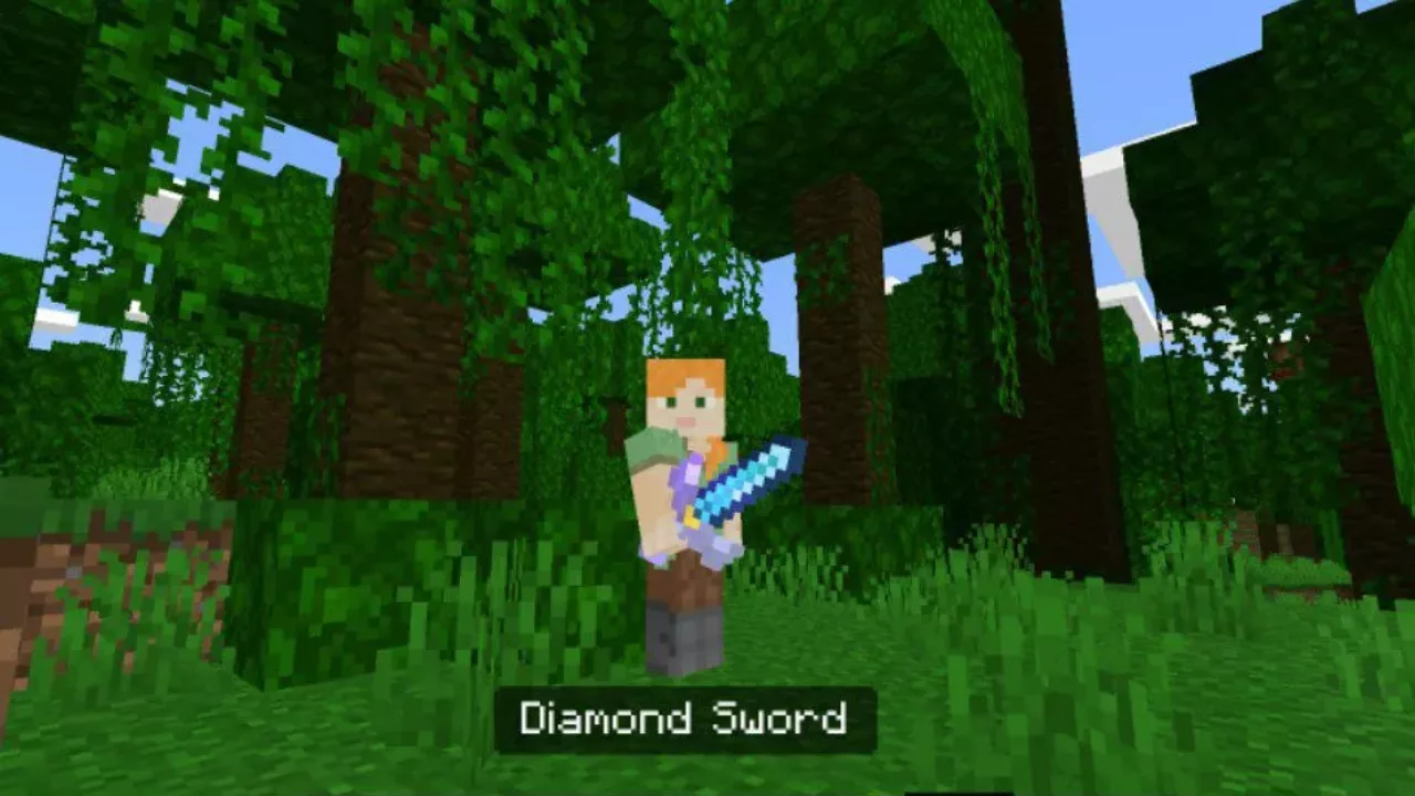 Diamond from Purple Sword Mod for Minecraft PE