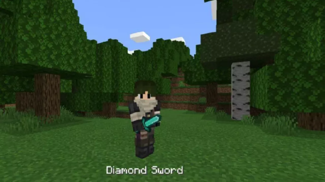 Diamond from Short Sword Mod for Minecraft PE