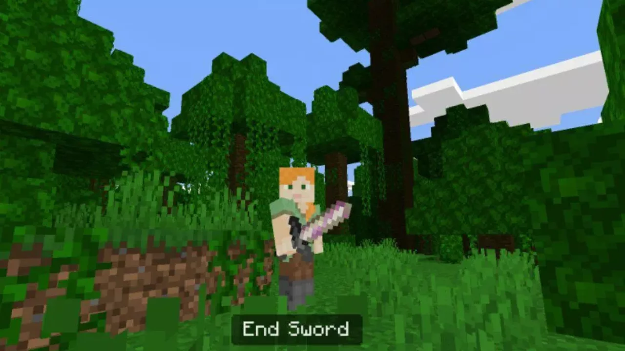 End from Purple Sword Mod for Minecraft PE