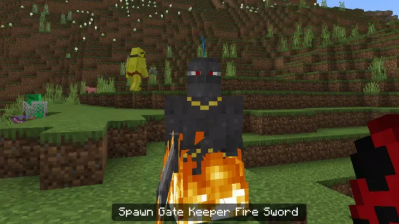Fire Boy from Cave Mob Mod for Minecraft PE