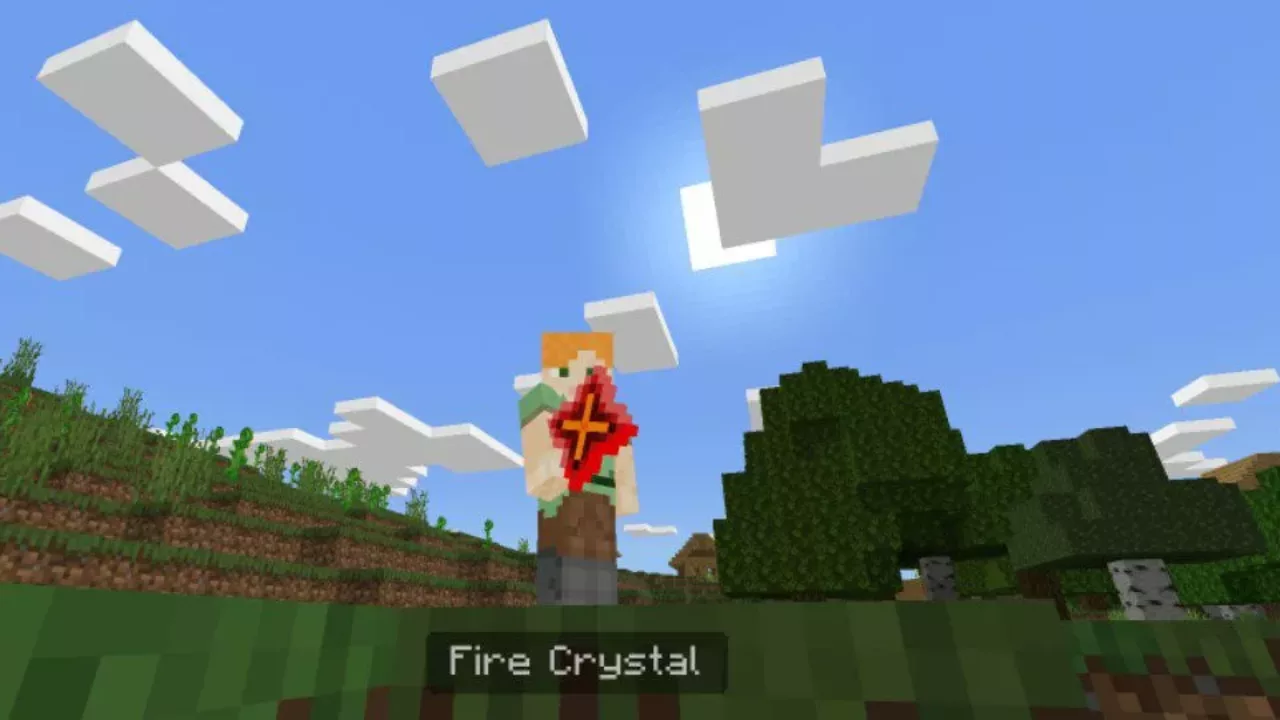 Fire Crystal from Fire Sword Mod for Minecraft PE