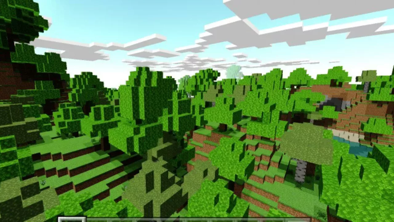 Forest from Enhansed Default Shader for Minecraft PE