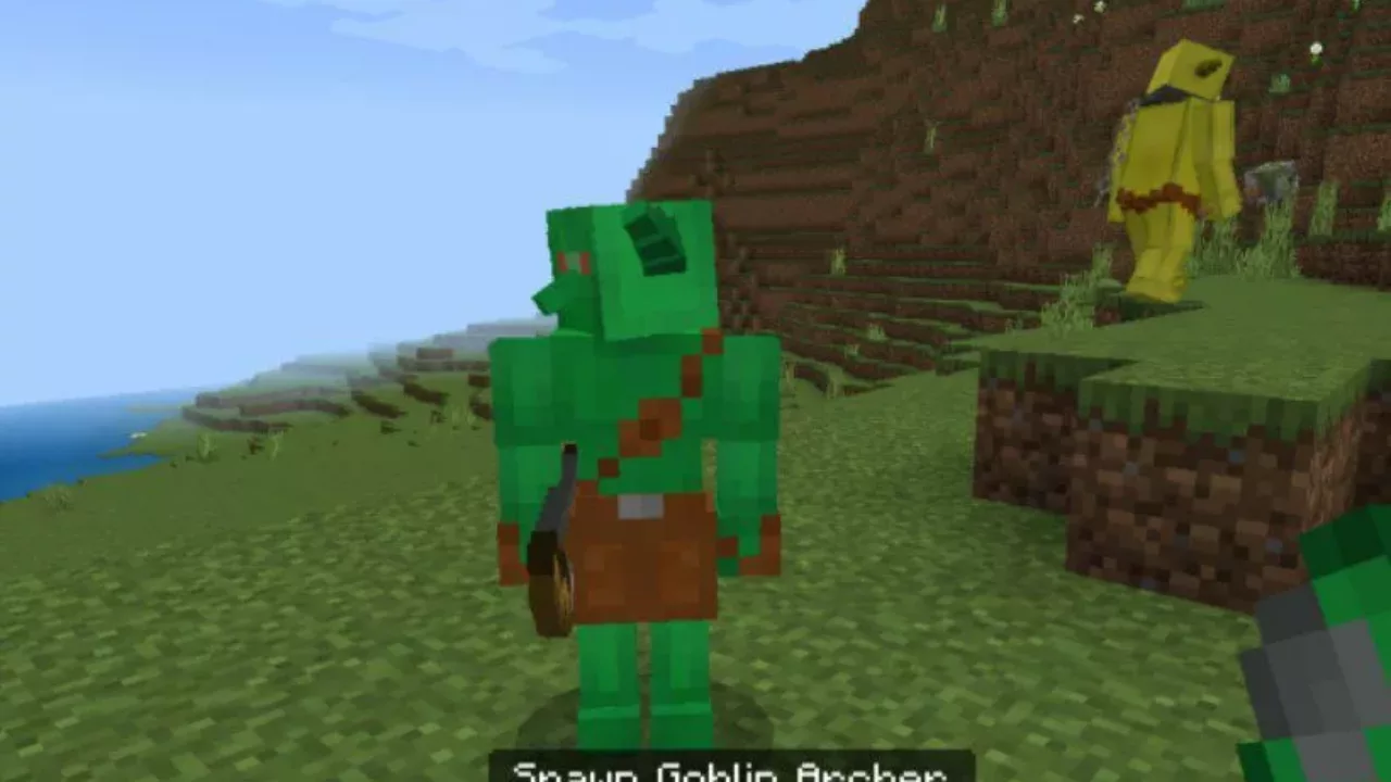 Goblin Archer from Cave Mob Mod for Minecraft PE