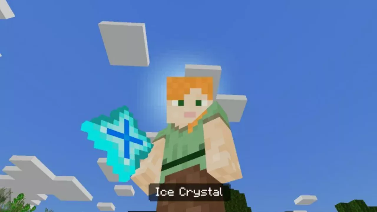 Ice Crystal from Fire Sword Mod for Minecraft PE