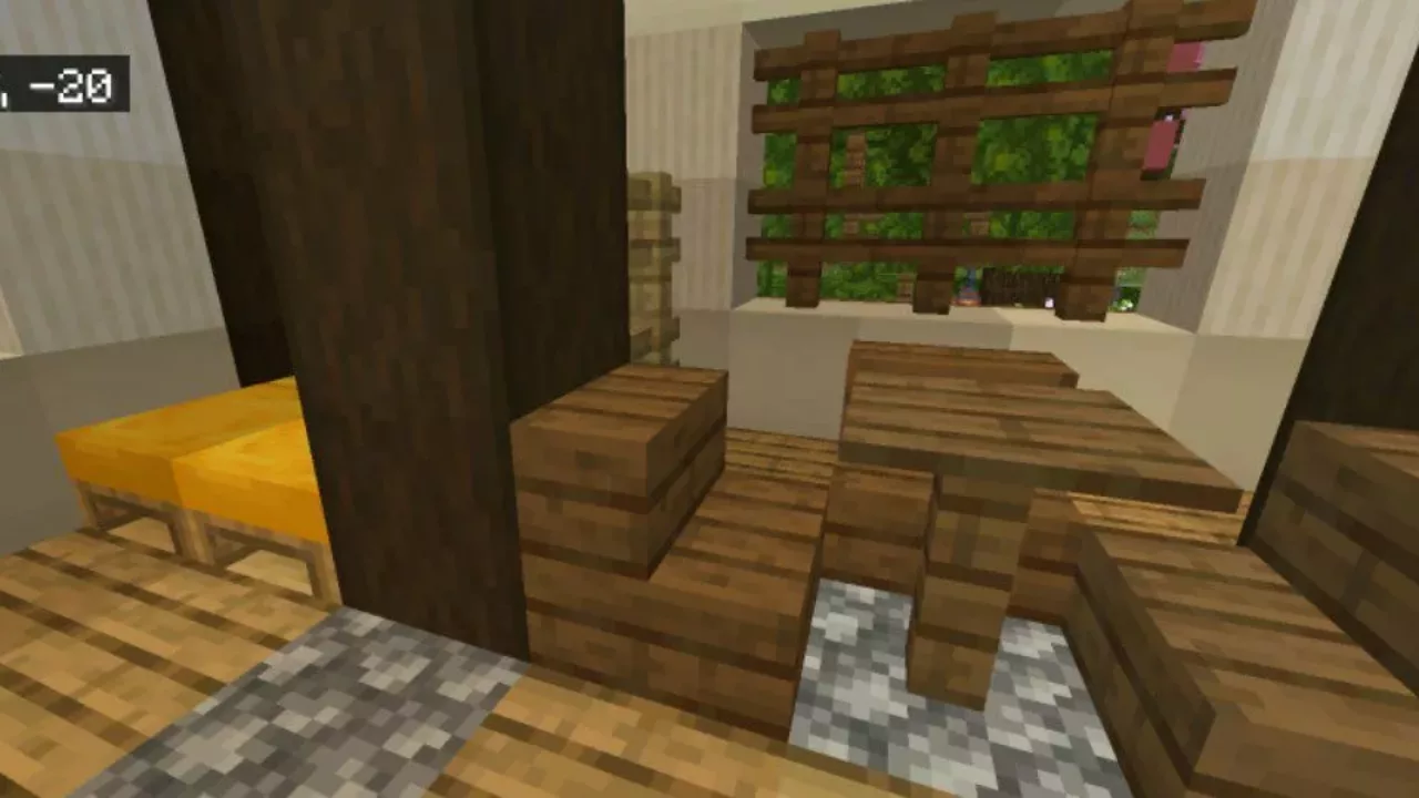 Interior from Japanese Village Map for Minecraft PE
