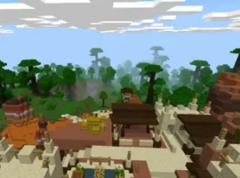 Jungle Village Map for Minecraft PE