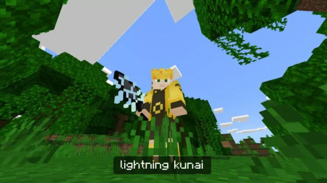 Kunai from Anime Weapon Mod for Minecraft PE
