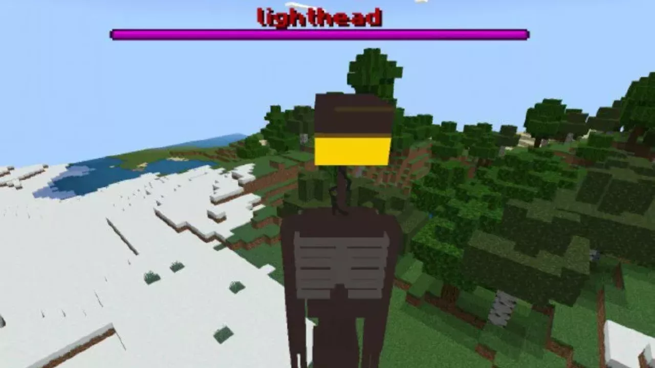 Lighthead from Scary Mob Mod for Minecraft PE