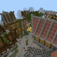 Medieval Village Map for Minecraft PE