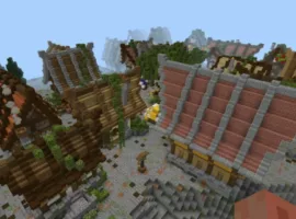 Medieval Village Map for Minecraft PE