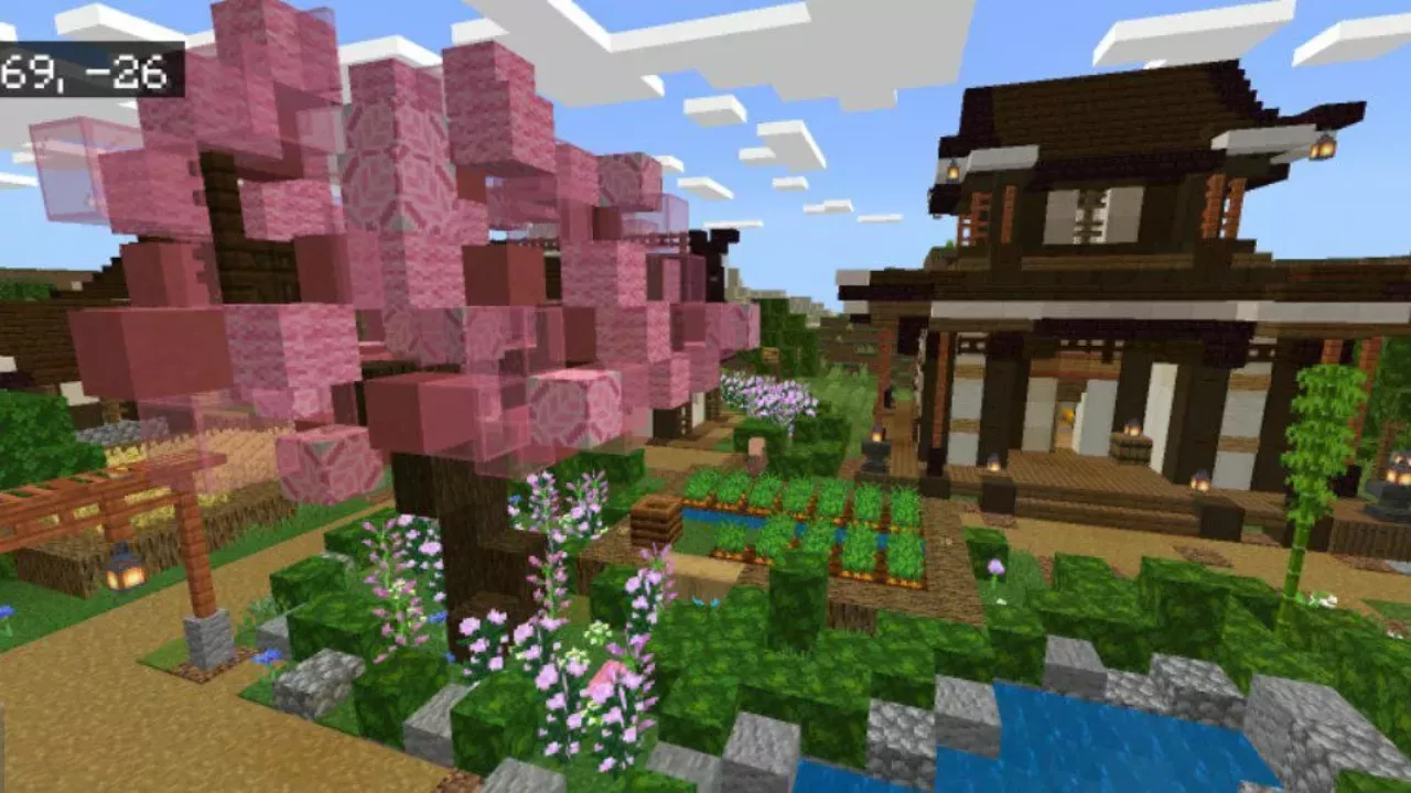 Nature from Japanese Village Map for Minecraft PE