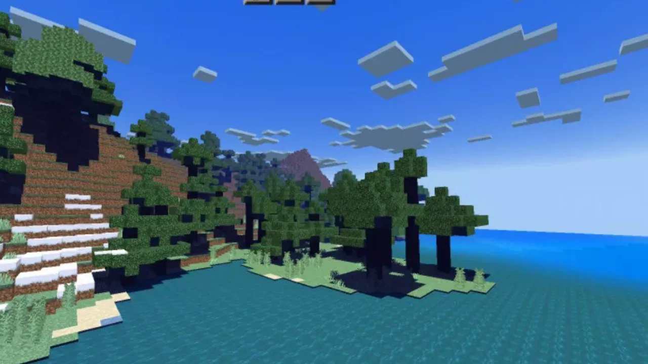 Nature from Vibrant Shader for Minecraft PE