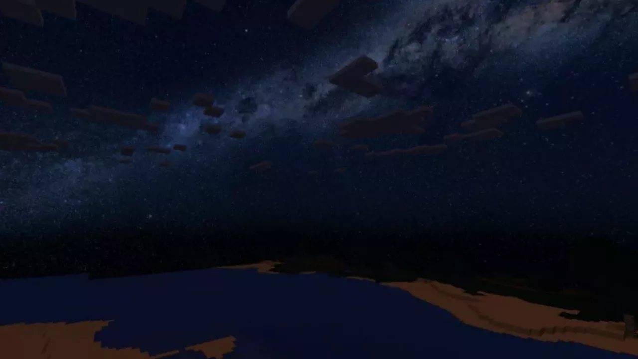 Night Sky from NoeNoe Shader for Minecraft PE
